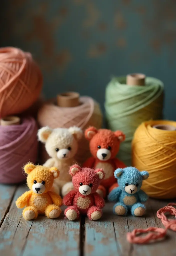 26 Crochet Teddy Bear Pattern Free Ideas for Handmade Gifts - 8. Miniature Teddy Bear