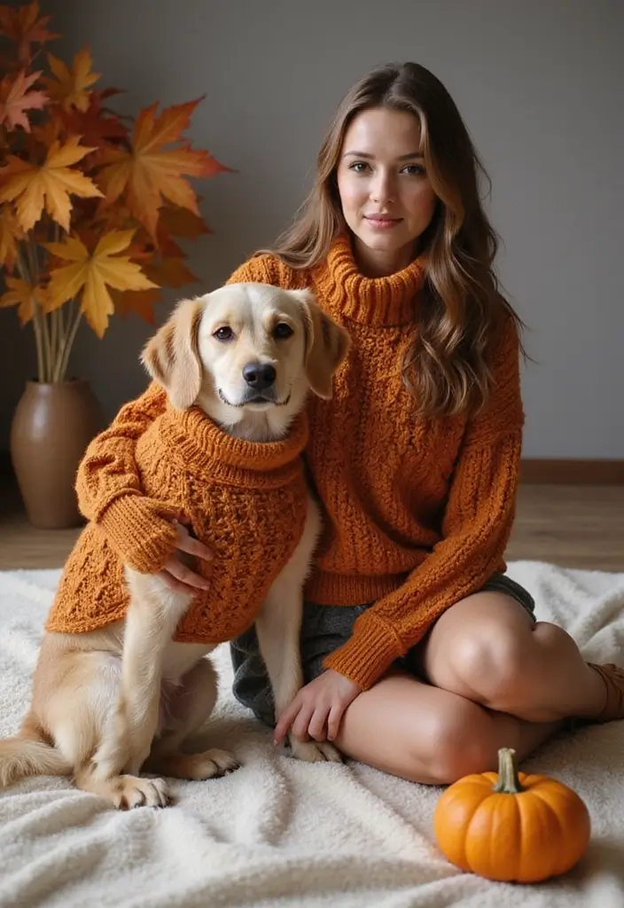 26 Cute Crochet Dog Sweater Free Pattern Ideas for Your Pet - 2. Cozy Turtleneck Sweater