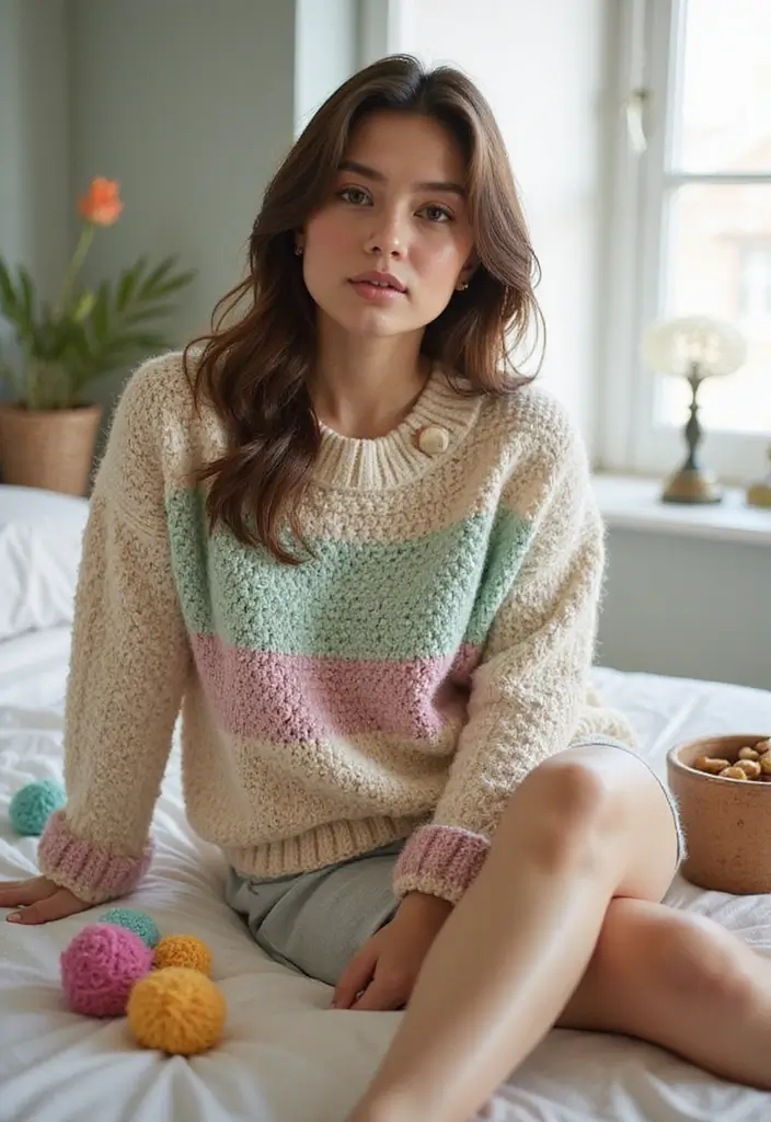 26 Cute Crochet Dog Sweater Free Pattern Ideas for Your Pet - 26. The Everyday Classic Sweater