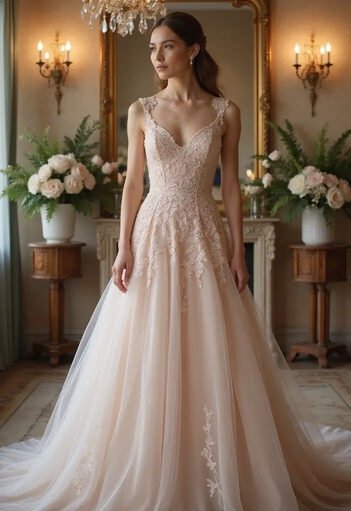 26 Modèles de Robes au Crochet Élégantes pour Toutes les Occasions - 22. La Robe de Bal en Dentelle
