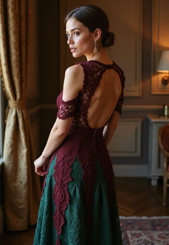 26 Modèles de Robes au Crochet Élégantes pour Toutes les Occasions - 6. La Robe de Soirée Élégante