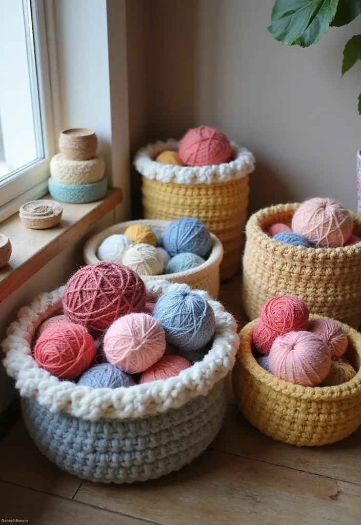 26 Step-by-Step Guides on How to Crochet for Beginners: Simple and Fun - 11. Crochet Baskets: Organize in Style