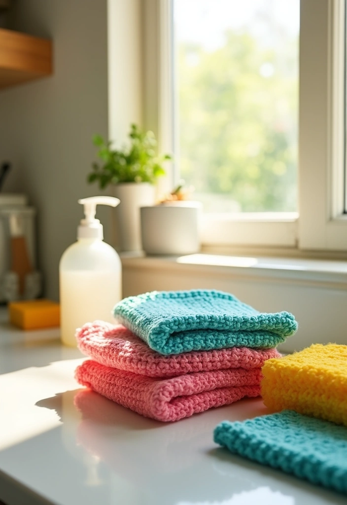 26 Step-by-Step Guides on How to Crochet for Beginners: Simple and Fun - 13. Crochet Dishcloths: Practical and Pretty