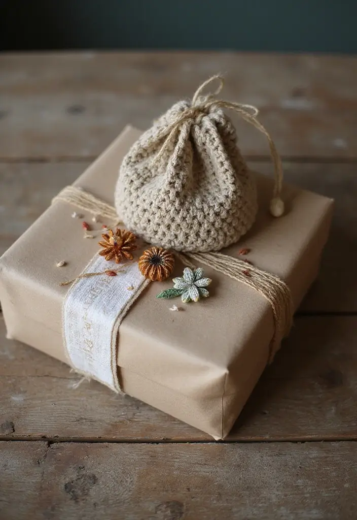 26 Step-by-Step Guides on How to Crochet for Beginners: Simple and Fun - 20. Crochet Gift Wrap: The Perfect Presentation