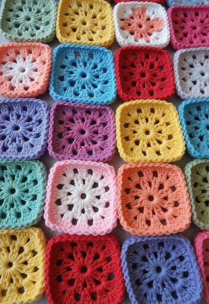 26 Step-by-Step Guides on How to Crochet for Beginners: Simple and Fun - 25. Crochet Granny Squares: Timeless and Versatile