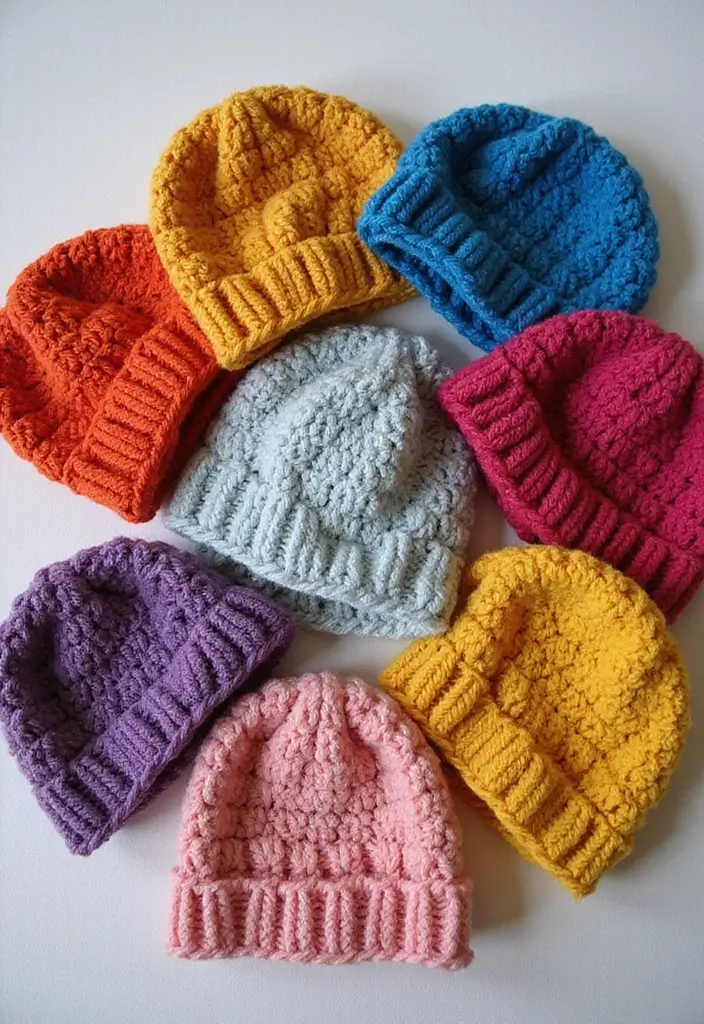26 Step-by-Step Guides on How to Crochet for Beginners: Simple and Fun - 7. Simple Crochet Hats: Quick Projects for Beginners