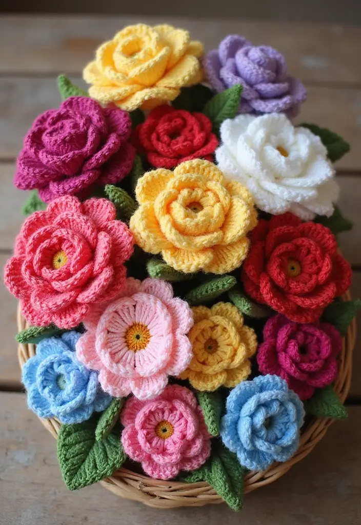 26 Step-by-Step Guides on How to Crochet for Beginners: Simple and Fun - 8. Crochet Flowers: Brighten Up Your Projects
