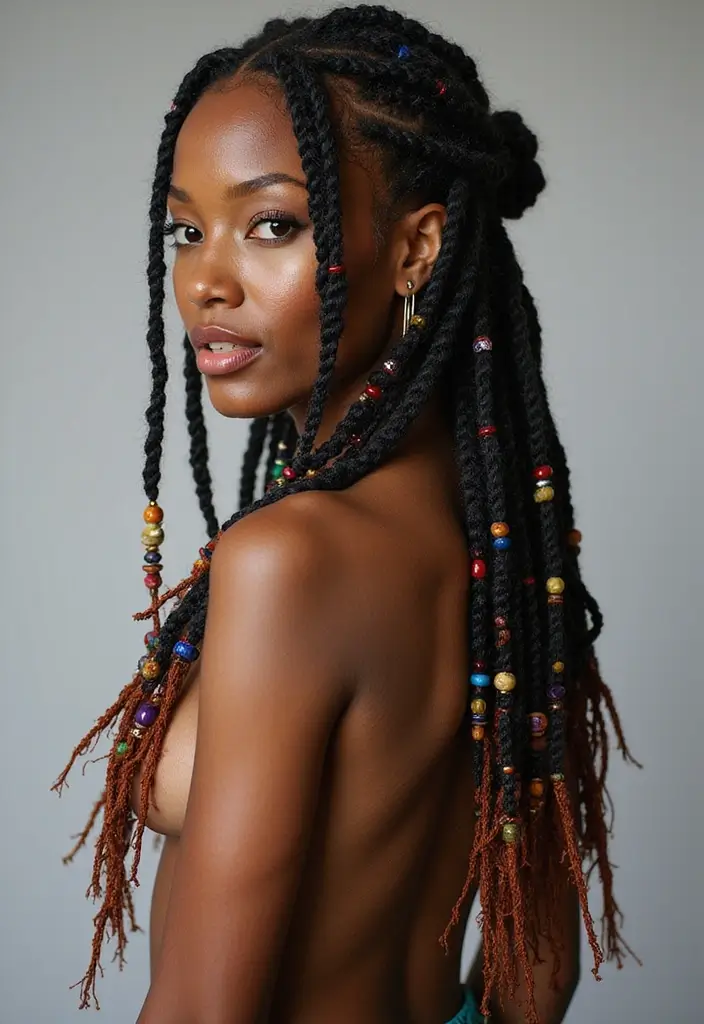 27 Beautiful Crochet Styles for Black Women: Elegant and Modern - 1. Goddess Locs