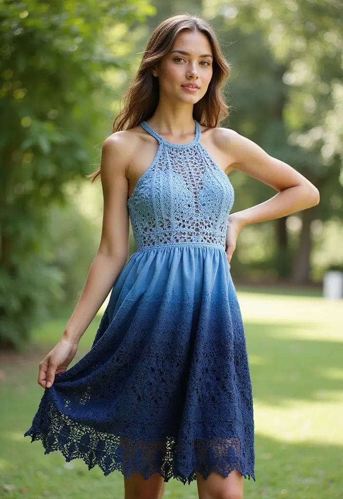 27 Beautiful Crochet Styles for Black Women: Elegant and Modern - 17. Ombre Crochet Styles