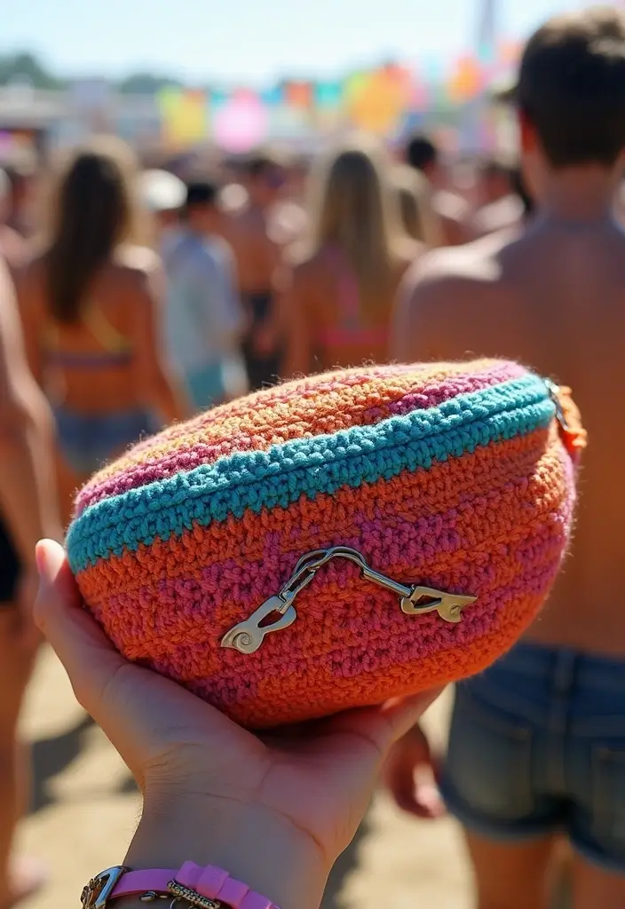 27 Chic Modèles de Sac en Crochet Faciles à Réaliser à la Maison - 24. Sac en Crochet de Banane