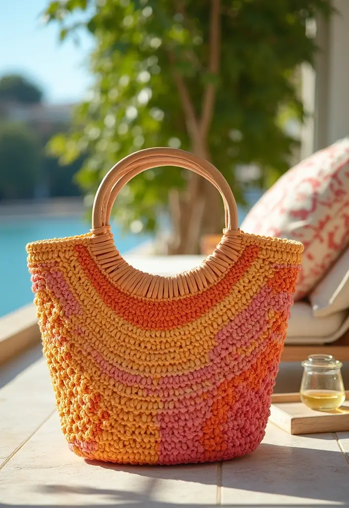27 Chic Modèles de Sac en Crochet Faciles à Réaliser à la Maison - 9. Sac à Main en Maille Ouverte