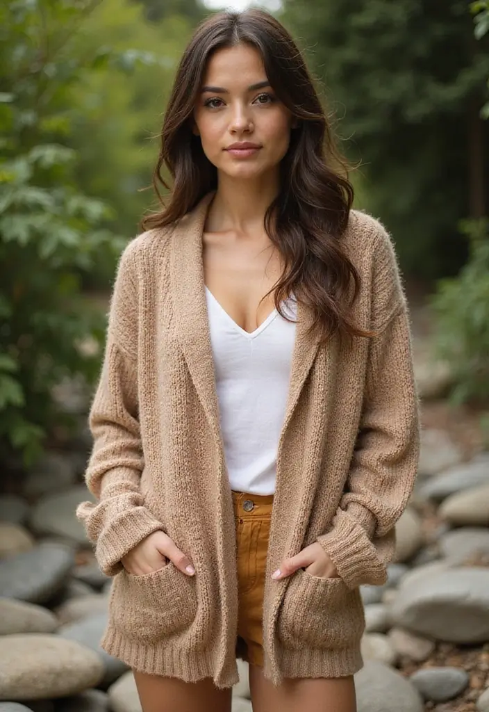 27 Crochet Cardigan Pattern Free Women Designs for Every Season - 18. Earthy Tones Cardigan