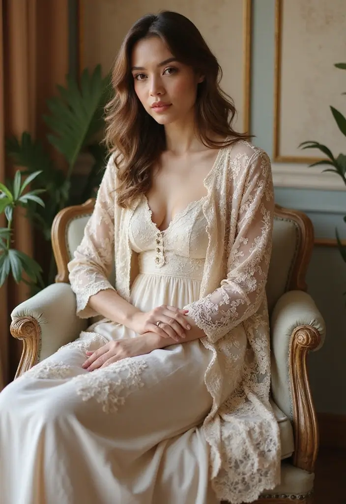 27 Crochet Cardigan Pattern Free Women Designs for Every Season - 6. Elegant Evening Cardigan