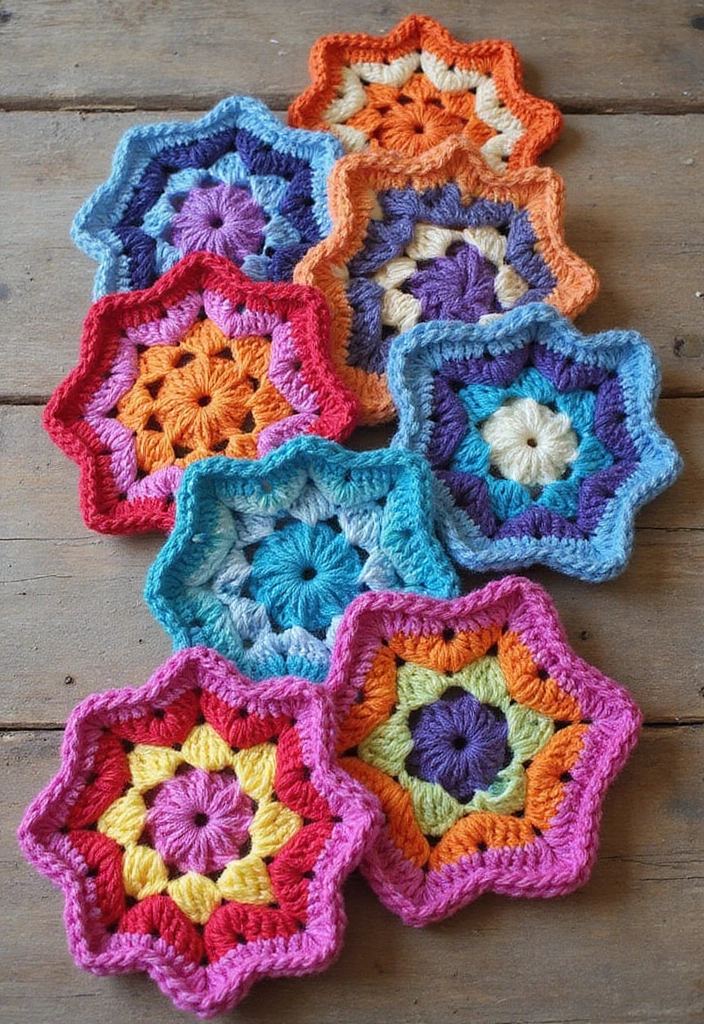 27 Crochet Pot Holders Free Pattern Designs for Your Kitchen - 3. Granny Square Pot Holder
