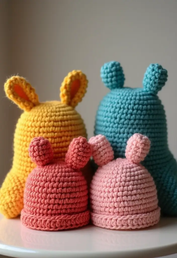 27 Mosaic Crochet Patterns Free Charts Full of Colors and Texture - 12. Whimsical Animal Hats