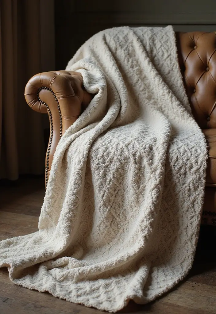 27 Mosaic Crochet Patterns Free Charts Full of Colors and Texture - 18. Diamond Textured Blanket