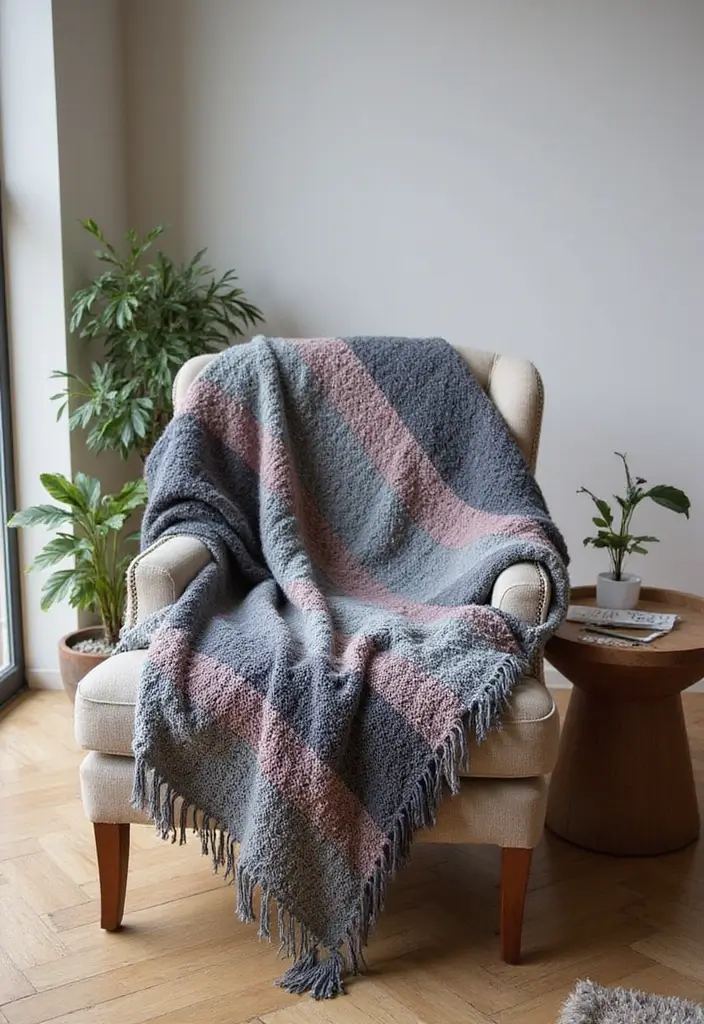 27 Mosaic Crochet Patterns Free Charts Full of Colors and Texture - 23. Modern Ripple Afghan