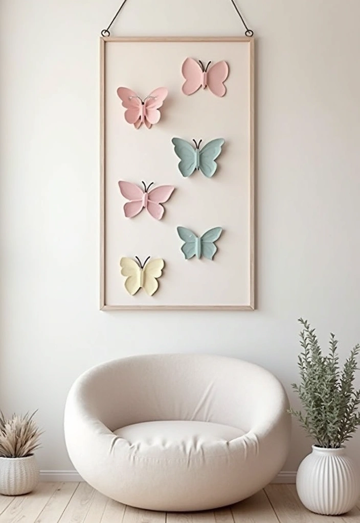 27 Mosaic Crochet Patterns Free Charts Full of Colors and Texture - 5. Butterfly Dreams Wall Hanging