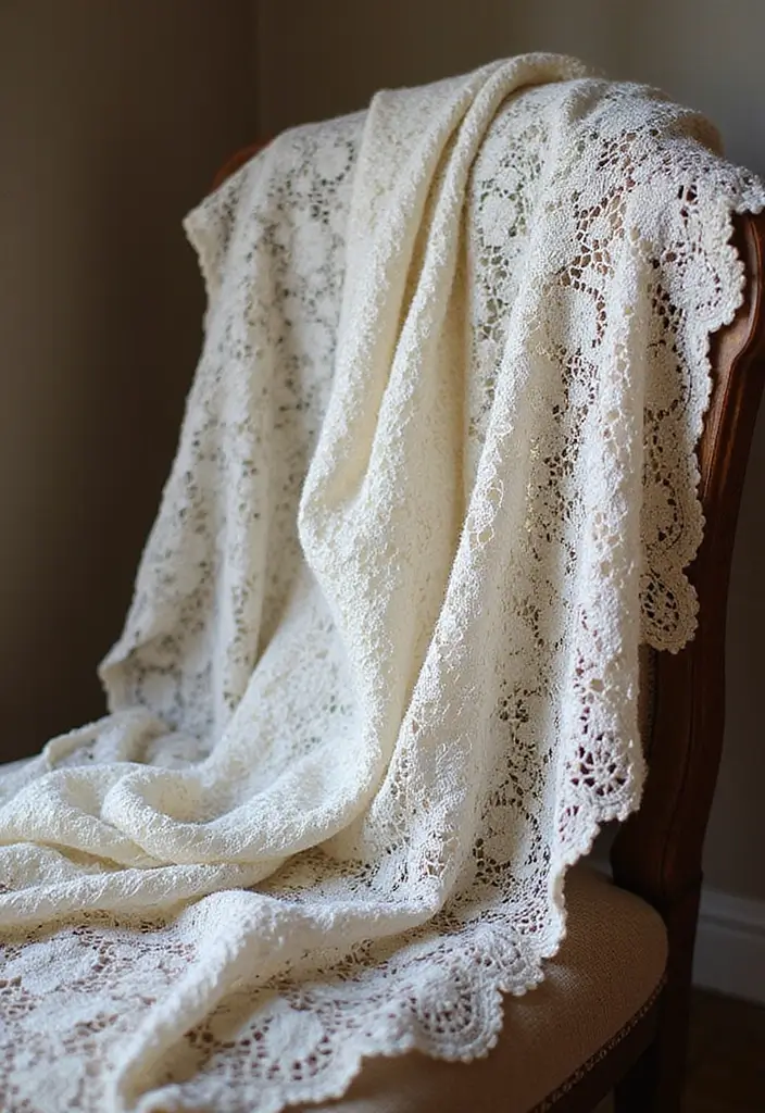 27 Mosaic Crochet Patterns Free Charts Full of Colors and Texture - 7. Vintage Lace Shawl