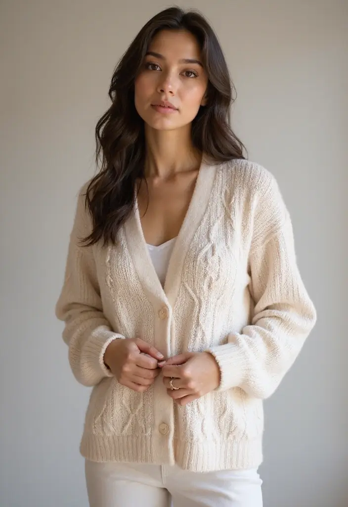 27 Motifs de Cardigan en Crochet Chic pour vos Créations DIY - 14. Cardigan Simple avec Motif en Relief