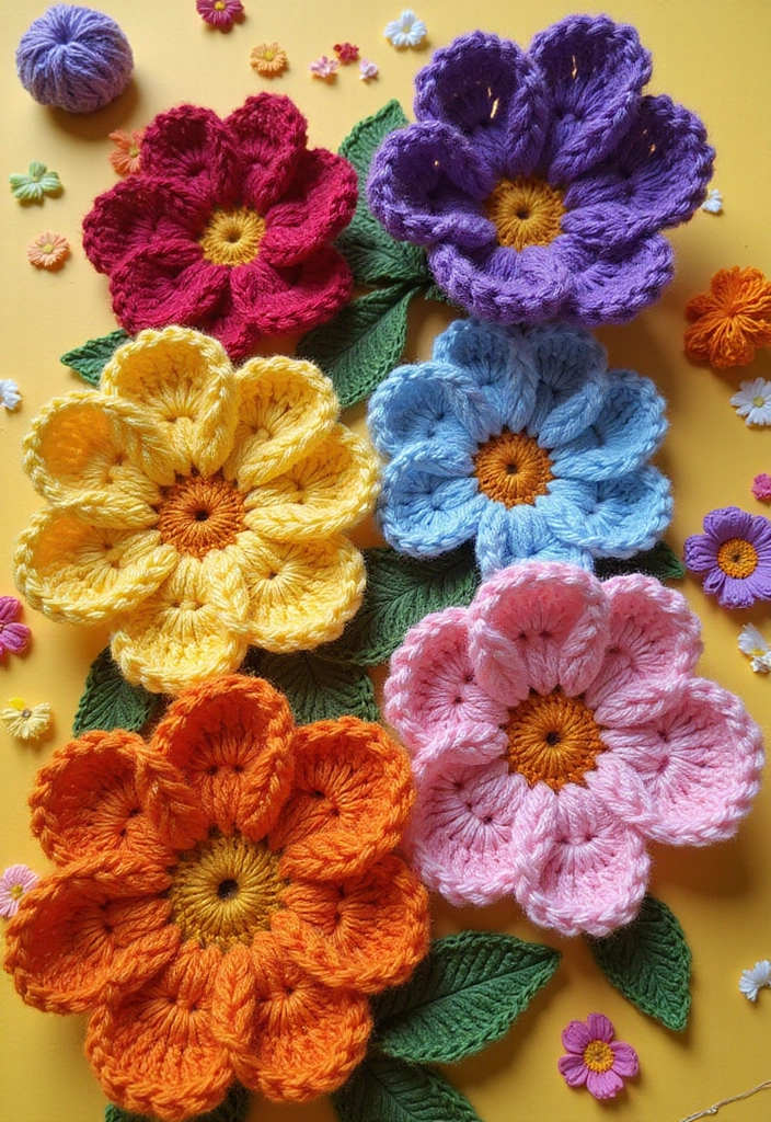 28 Creative Guides on How to Crochet a Flower for Decoration - 5. Whimsical Crochet Pansy