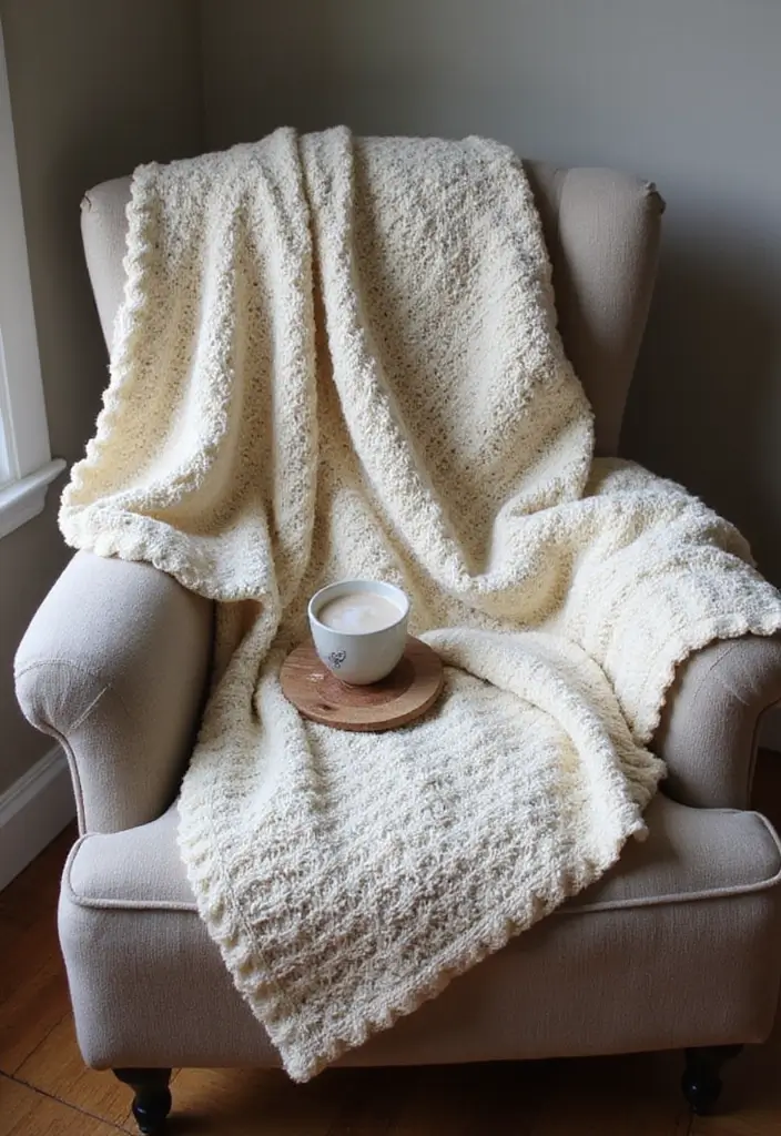 28 Free Crochet Patterns for Afghans: Cozy and Timeless Designs - 10. Waffle Weave Warmth