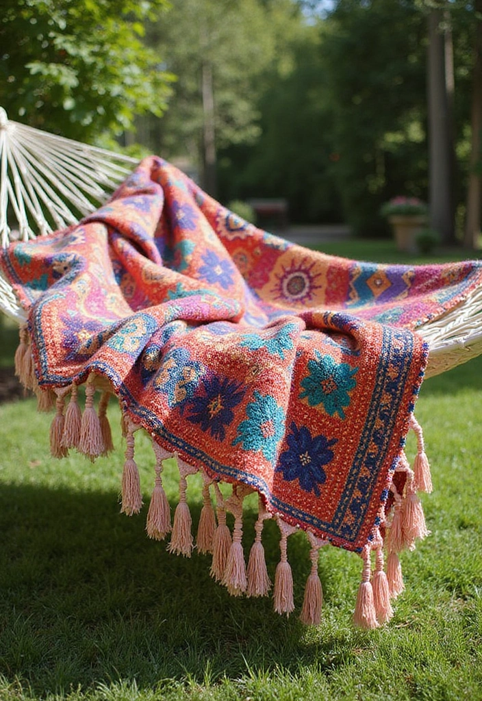 28 Free Crochet Patterns for Afghans: Cozy and Timeless Designs - 12. Bohemian Bliss