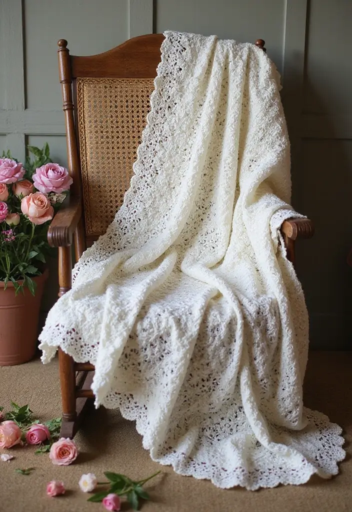 28 Free Crochet Patterns for Afghans: Cozy and Timeless Designs - 7. Lacy Dream