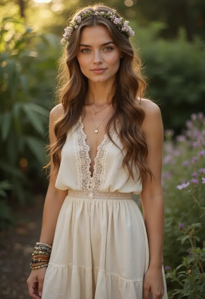 28 Half Braids Half Crochet Hairstyles: Stylish Looks to Inspire - 1. Bohemian Goddess Braids