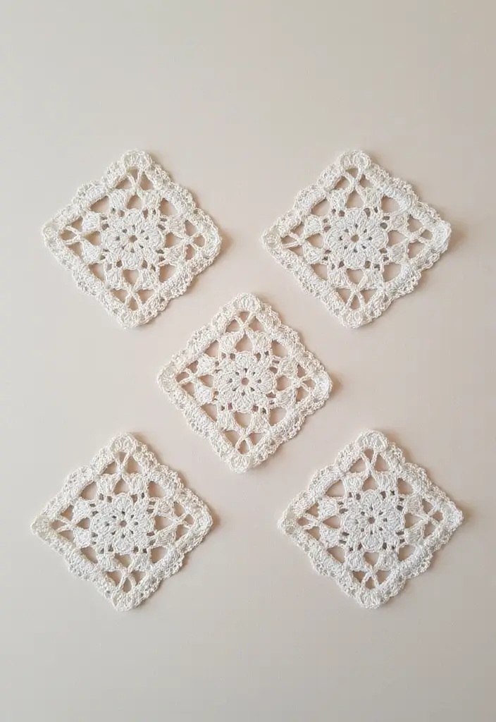 28 Modèles de Carrés en Crochet Originaux pour vos Projets DIY - 26. Carré en Crochet à Bords Dentelés