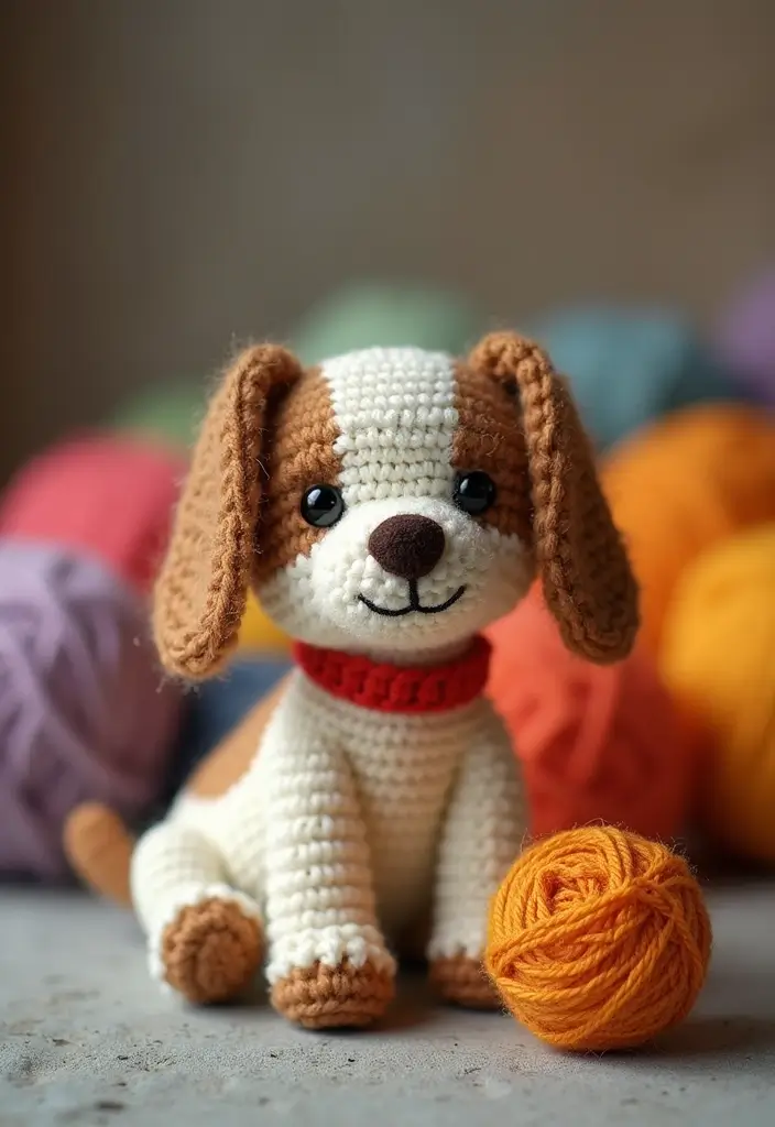 28 Patrones de Crochet de Animales Tiernos para Regalar o Decorar - 3. Perro de Ganchillo