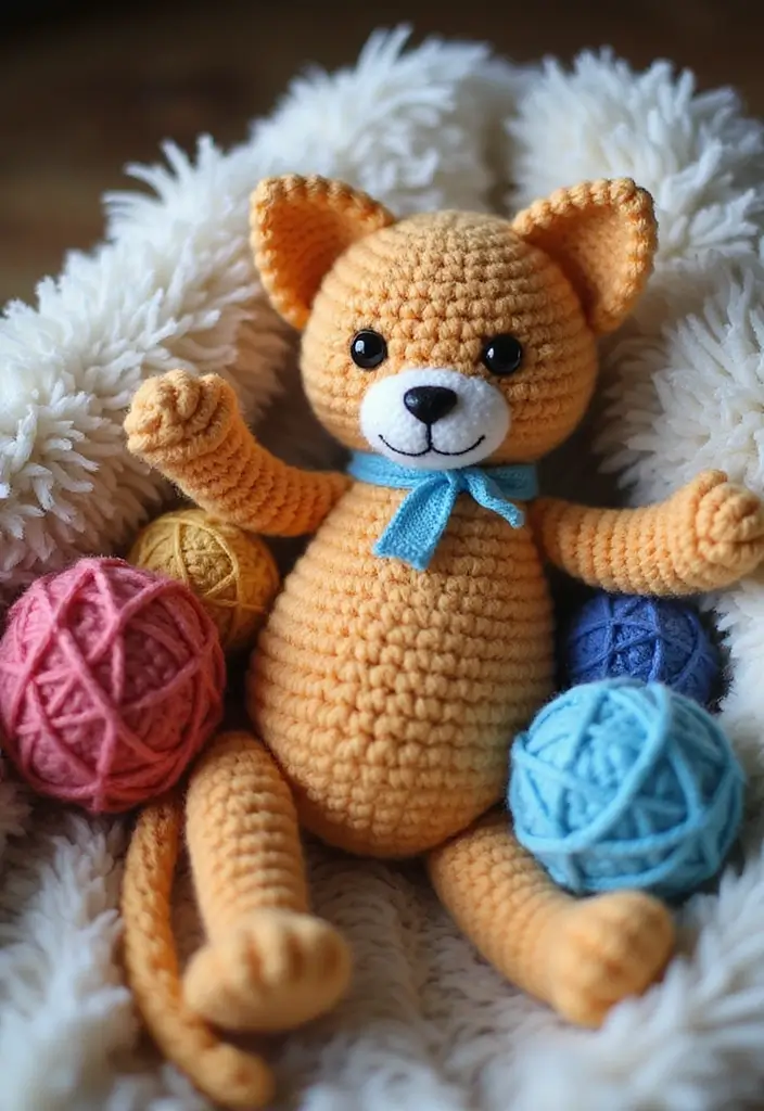 28 Patrones de Crochet de Animales Tiernos para Regalar o Decorar - 4. Gato Amigurumi