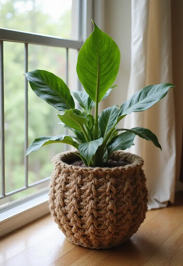 28 Tutoriel de Panier en Crochet Simple et Élégant à Faire Soi-Même - 10. Panier en Crochet Tressé