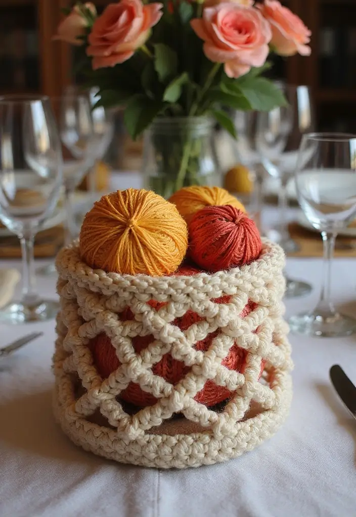 28 Tutoriel de Panier en Crochet Simple et Élégant à Faire Soi-Même - 9. Panier en Crochet Chic