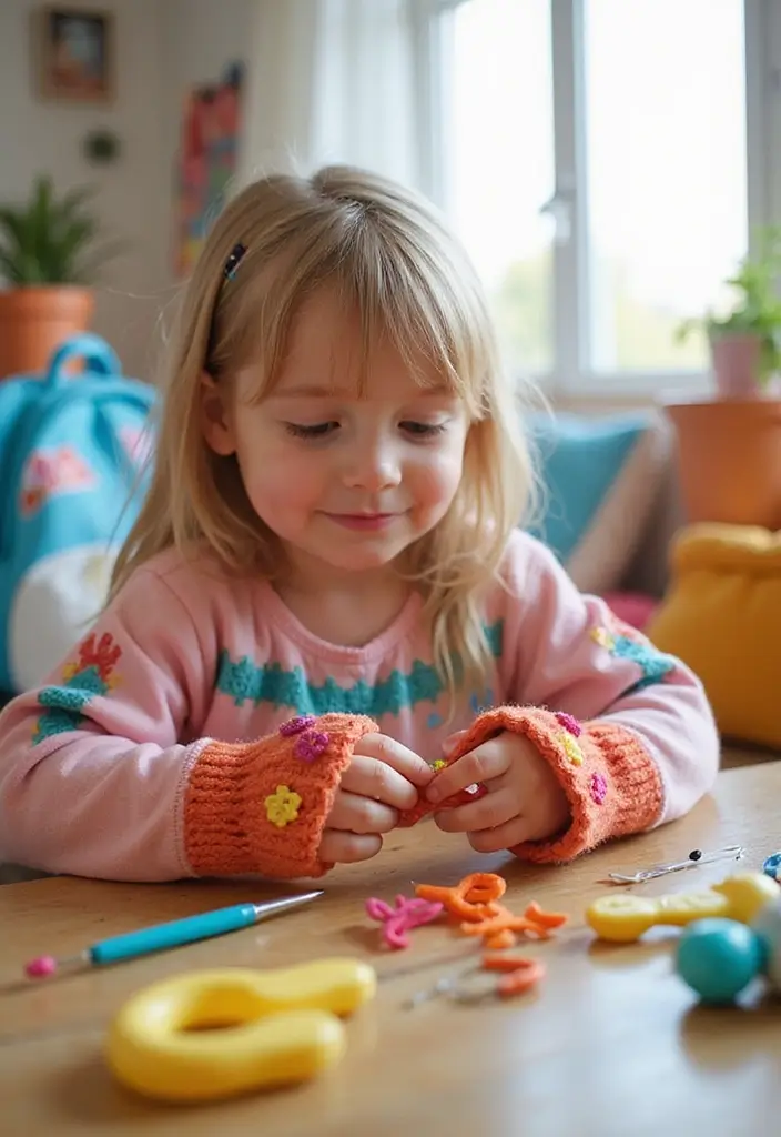 29 Crochet Fingerless Gloves Free Patterns: Cozy and Stylish - 28. Kid-Friendly Patterns
