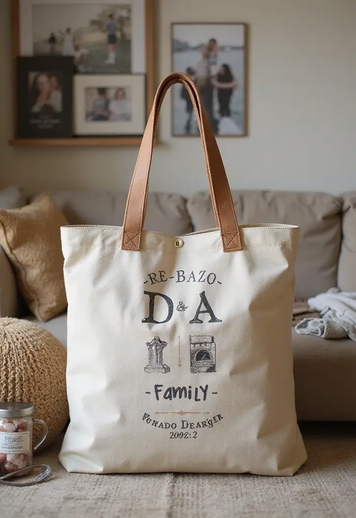 29 Crochet Tote Bags Free Patterns Perfect for Everyday Use - 26. Personalized Family Tote