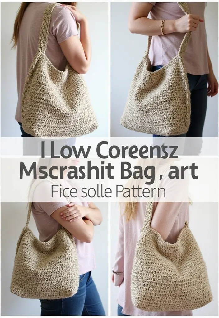 30 Bolsos Crochet Patrones Paso a Paso que Puedes Tejer Fácilmente - 28. Bolso de Crochet de Múltiples Usos