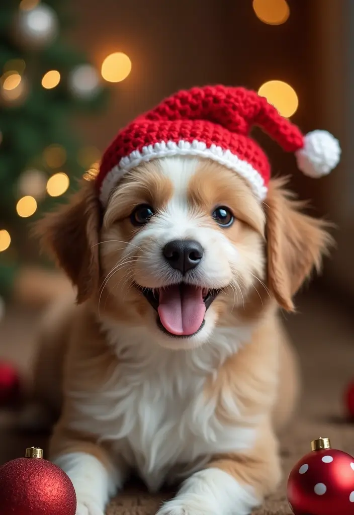30 Patrones de Crochet de Navidad: Decoraciones y Regalos Festivos - 17. Decoraciones de Navidad para Mascotas