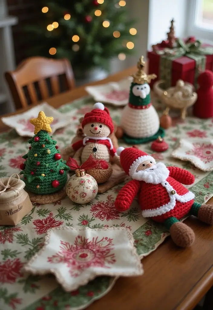 30 Patrones de Crochet de Navidad: Decoraciones y Regalos Festivos - 30. Recuerdos de Crochet para la Navidad
