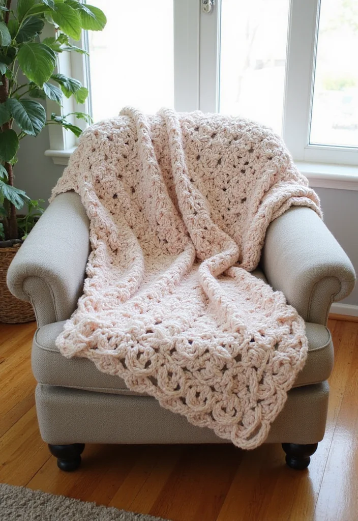 A Friendly Guide to Crochet Borders for Blankets: 20 Stylish Craft Inspirations - 11. Chain Loop Border