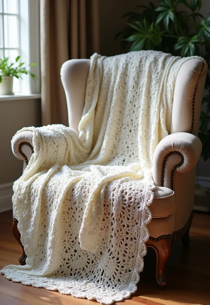 A Friendly Guide to Crochet Borders for Blankets: 20 Stylish Craft Inspirations - 16. Diamond Lace Border