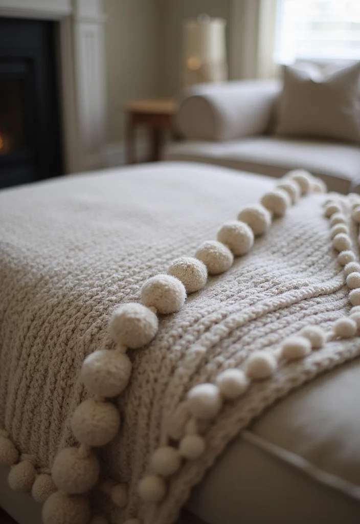 A Friendly Guide to Crochet Borders for Blankets: 20 Stylish Craft Inspirations - 8. Elegant Bobble Border