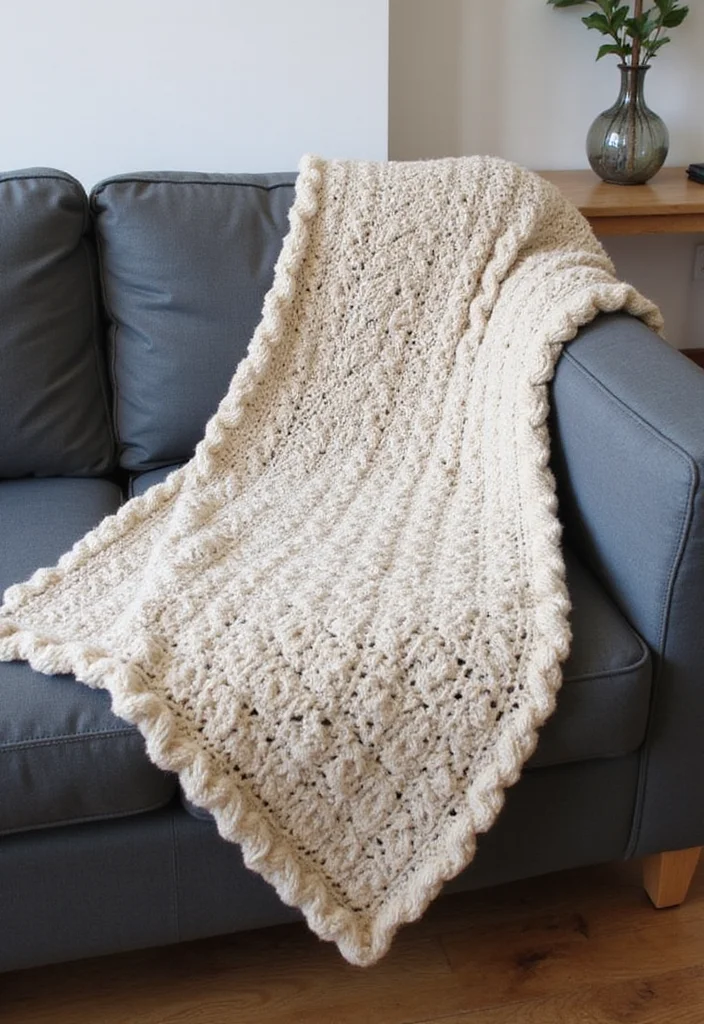 A Friendly Guide to Crochet Borders for Blankets: 20 Stylish Craft Inspirations - 9. Twist and Turn Border