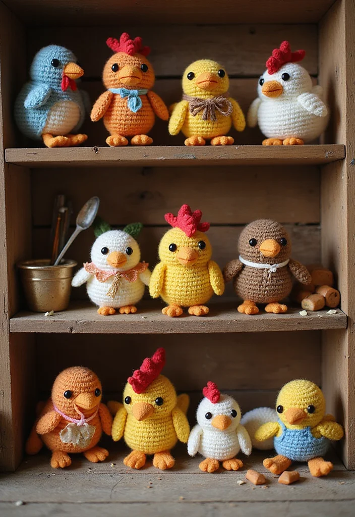 Complete Guide to Crochet Chicken Patterns: 23 Fun Visual Inspirations - 1. Adorable Amigurumi Chickens