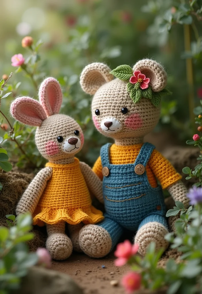 Complete Guide to Crochet Dolls: 22 Fun Visual Inspirations - 12. Nature-Inspired Dolls