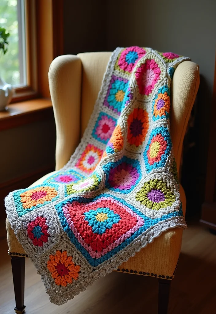 Complete Guide to Crochet Granny Square Pattern with 25 Classic Craft Inspirations - 14. Cozy Wraps and Shawls