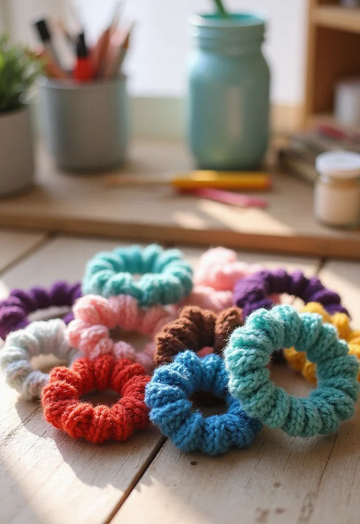 Complete Guide to Crochet Hair Styles Freetress: 20 Trendy Craft Inspirations - 12. Decorative Hair Ties