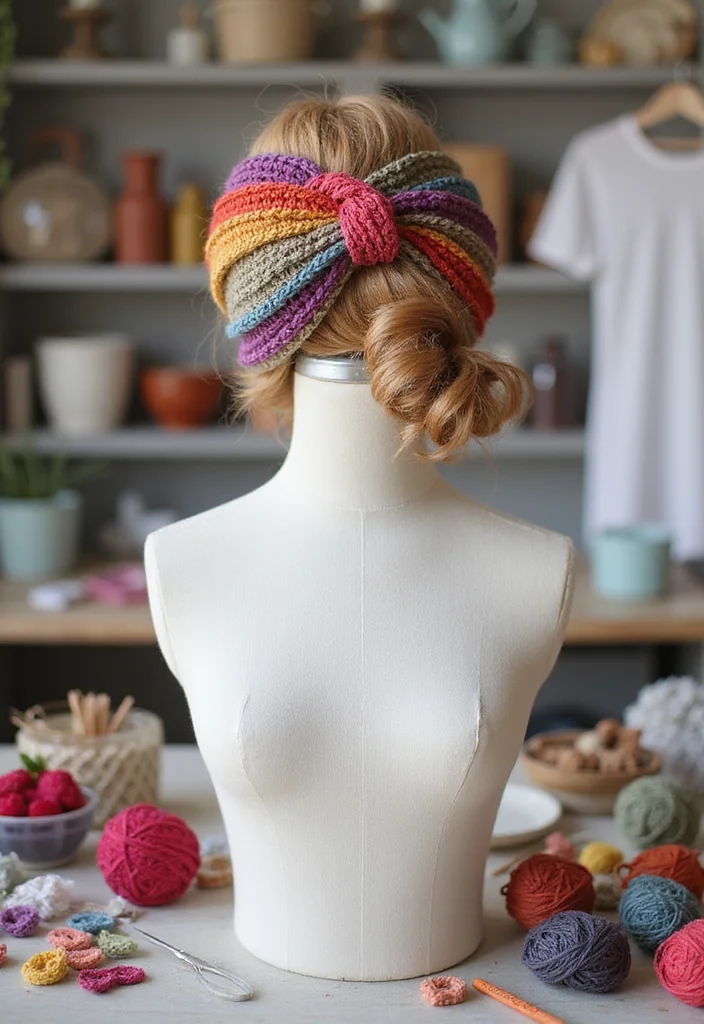 Complete Guide to Crochet Hair Styles Freetress: 20 Trendy Craft Inspirations - 13. Simple Crochet Hair Wraps