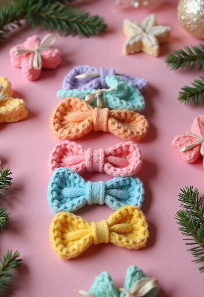 Complete Guide to Crochet Hair Styles Freetress: 20 Trendy Craft Inspirations - 8. Festive Crochet Hair Clips