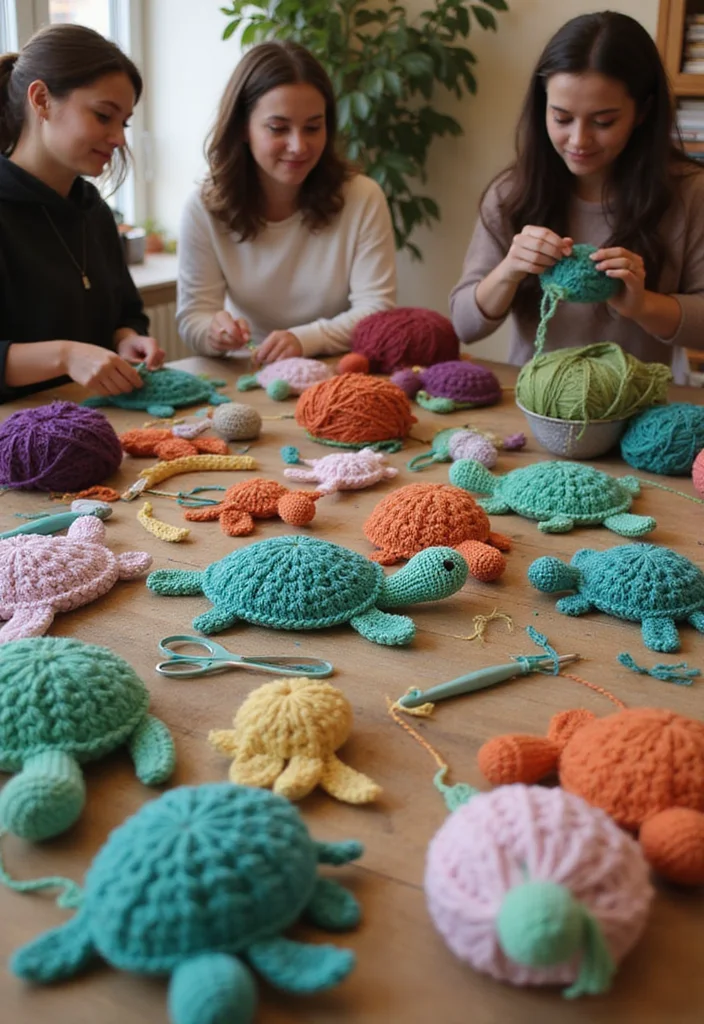 Complete Guide to Crochet Turtle Pattern Free with 22 Fun Craft Inspirations - 22. Turtle-Themed Crochet Workshops